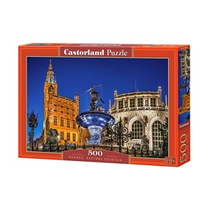 Castorland (B-52936) - "Neptune Fountain, Gdansk" - 500 brikker puslespil