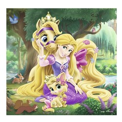 Ravensburger (09346) - "Belle, Cinderella And Raiponce" - 49 brikker puslespil