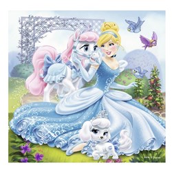 Ravensburger (09346) - "Belle, Cinderella And Raiponce" - 49 brikker puslespil
