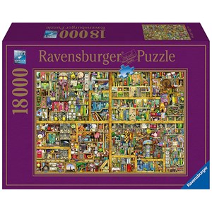 Ravensburger (17825) - Colin Thompson: "Magical Bookcase" - 18000 brikker puslespil