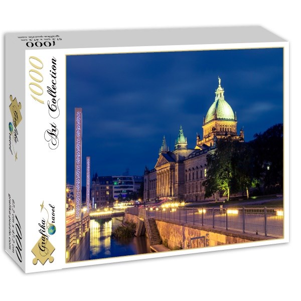 Grafika (02389) - "Bundesverwaltungsgericht, Leipzig, Germany" - 1000 brikker puslespil