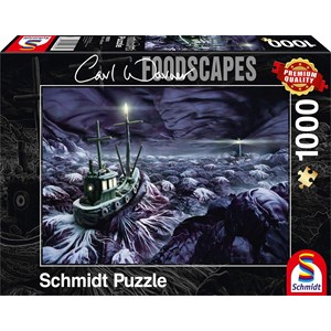 Schmidt Spiele (59374) - Carl Warner: "Stormy Sea" - 1000 brikker puslespil