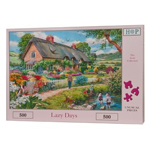 The House of Puzzles (3343) - "Lazy Days" - 500 brikker puslespil