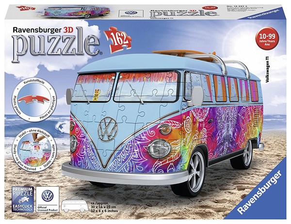 Ravensburger (12527) - "Volkswagen T1 Indian Summer" - 162 brikker puslespil