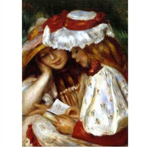 D-Toys (66909-RE08X) - Pierre-Auguste Renoir: "Two Girls Reading" - 1000 brikker puslespil