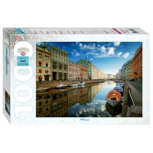 Step Puzzle (79113) - "Saint Petersburg, Moyka River" - 1000 brikker puslespil