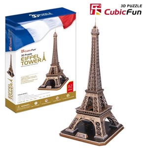 Cubic Fun (MC091H) - "Eiffeltårnet" - 82 brikker puslespil