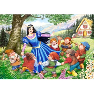 Castorland (B-040049) - "Snow White and the seven dwarves" - 40 brikker puslespil