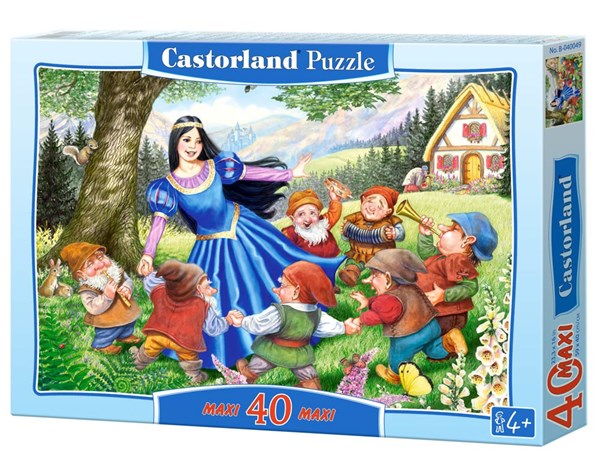 Castorland (B-040049) - "Snow White and the seven dwarves" - 40 brikker puslespil