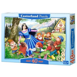 Castorland (B-040049) - "Snow White and the seven dwarves" - 40 brikker puslespil