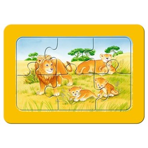 Ravensburger (06574) - "Dyr af Afrika" - 6 brikker puslespil