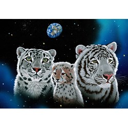 Grafika (02415) - Schim Schimmel, William Schimmel: "Gentle Family" - 1000 brikker puslespil