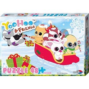 Noris (606031130) - "Yoohoo & Friends" - 48 brikker puslespil