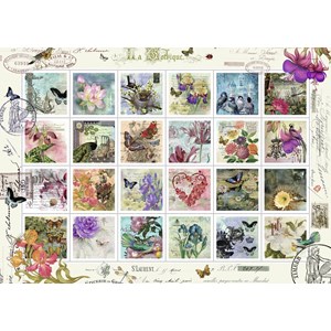 Ravensburger (19607) - "Stamp collection" - 1000 brikker puslespil