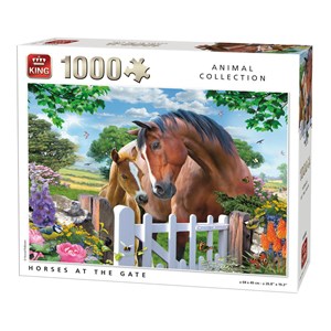 King International (05388) - "Horses at the Gate" - 1000 brikker puslespil