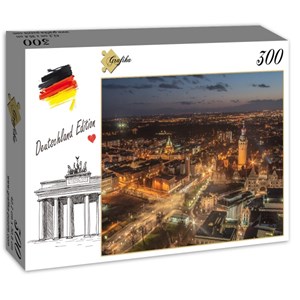 Grafika (02564) - "Deutschland Edition, Skyline, Leipzig, Germany" - 300 brikker puslespil