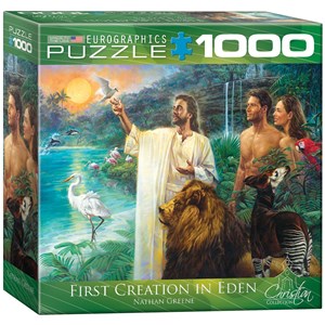 Eurographics (8000-0356) - Nathan Greene: "First Creation in Eden" - 1000 brikker puslespil