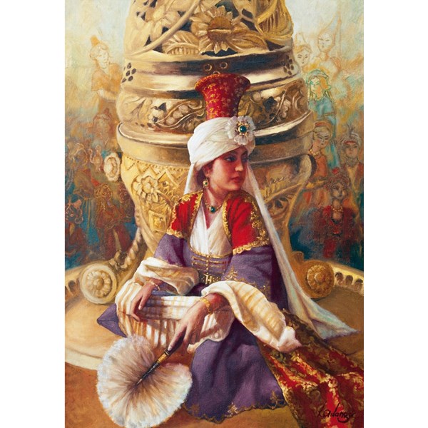 Educa (14724) - Kamil Aslanger: "Sultan Mahi Nigar and Incensory" - 1000 brikker puslespil