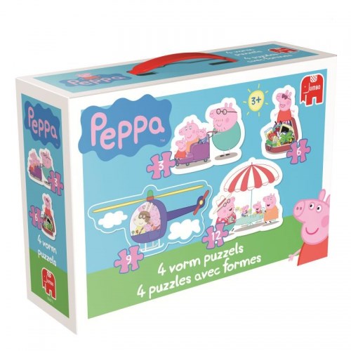 Jumbo (18471) - "Peppa Pig" - 3 6 9 12 brikker puslespil