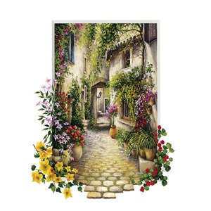 Educa (16652) - "In the Small Flower Village" - 1000 brikker puslespil