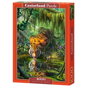 Castorland (C-103935) - "Tiger in the Jungle" - 1000 brikker puslespil