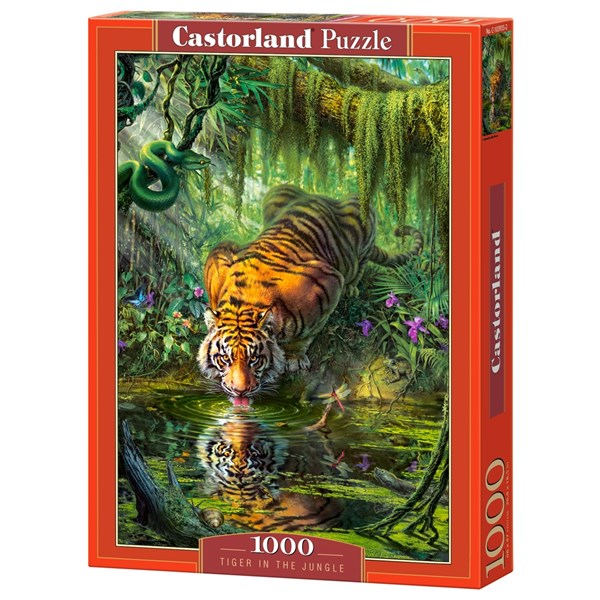 Castorland (C-103935) - "Tiger in the Jungle" - 1000 brikker puslespil