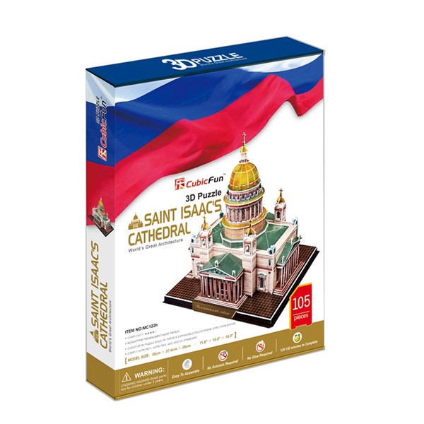 Cubic Fun (MC122H) - "St. Isaac's Cathedral of St. Petersburg" - 105 brikker puslespil