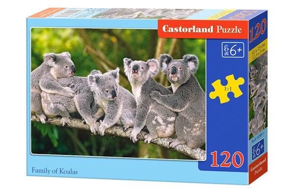Castorland (B-13289) - "Koalas" - 120 brikker puslespil