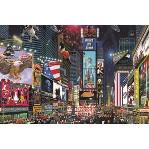 Jumbo (18583) - "Times Square, New York" - 1500 brikker puslespil