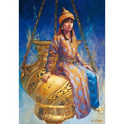 Educa (14723) - Kamil Aslanger: "Oil Lamp" - 500 brikker puslespil