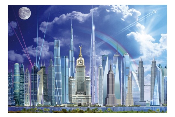 Educa (16287) - "Tall Buildings" - 1000 brikker puslespil