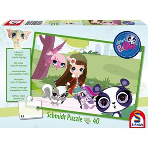 Schmidt Spiele (56062) - "Littlest Pet Shop" - 40 brikker puslespil