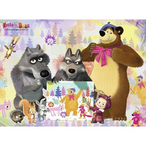 Ravensburger (10590) - "Masha and the Bear" - 100 brikker puslespil