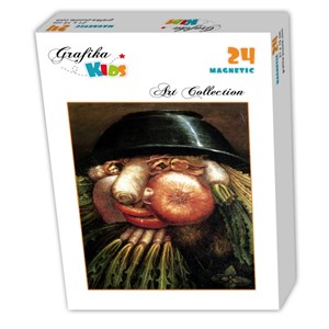 Grafika Kids (00215) - Giuseppe Arcimboldo: "The Greengrocer" - 24 brikker puslespil
