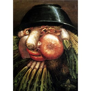 Grafika Kids (00215) - Giuseppe Arcimboldo: "The Greengrocer" - 24 brikker puslespil