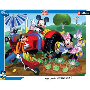 Nathan (86101) - "Mickey and his Friends in the Garden" - 35 brikker puslespil