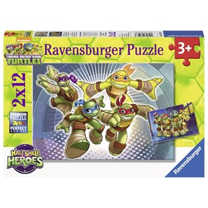 Ravensburger (07597) - "Ninja Turtles" - 12 brikker puslespil