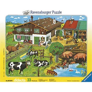 Ravensburger (06618) - "Animals and their Families" - 33 brikker puslespil