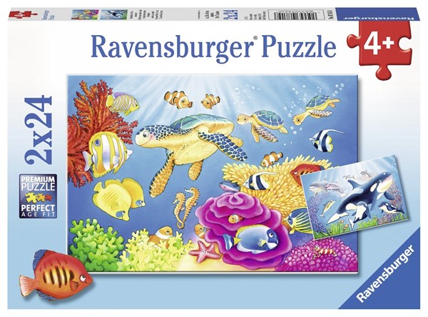 Ravensburger (07815) - "Colorful Underwater World" - 24 brikker puslespil