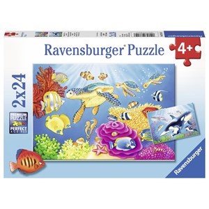 Ravensburger (07815) - "Colorful Underwater World" - 24 brikker puslespil