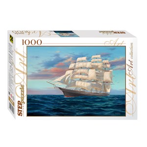 Step Puzzle (79096) - "Sailing Ship" - 1000 brikker puslespil