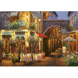 Art Puzzle (4632) - "Restaurant, Salon de Thé: Au Comte Roger" - 1500 brikker puslespil