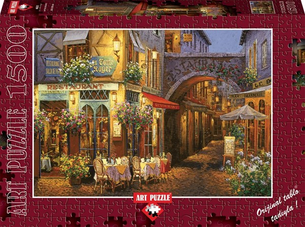 Art Puzzle (4632) - "Restaurant, Salon de Thé: Au Comte Roger" - 1500 brikker puslespil