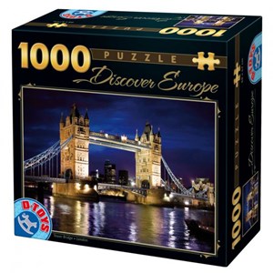 D-Toys (65995-DE01) - "Tower Bridge, London" - 1000 brikker puslespil