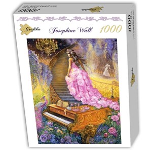 Grafika (T-00054) - Josephine Wall: "Melody in Pink" - 1000 brikker puslespil