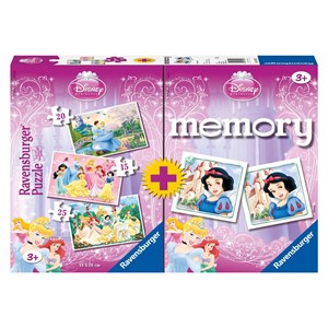 Ravensburger (07228) - "3 Puzzles + Memory Princess" - 15 20 25 brikker puslespil