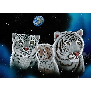 Grafika (T-00419) - Schim Schimmel, William Schimmel: "Gentle Family" - 1000 brikker puslespil