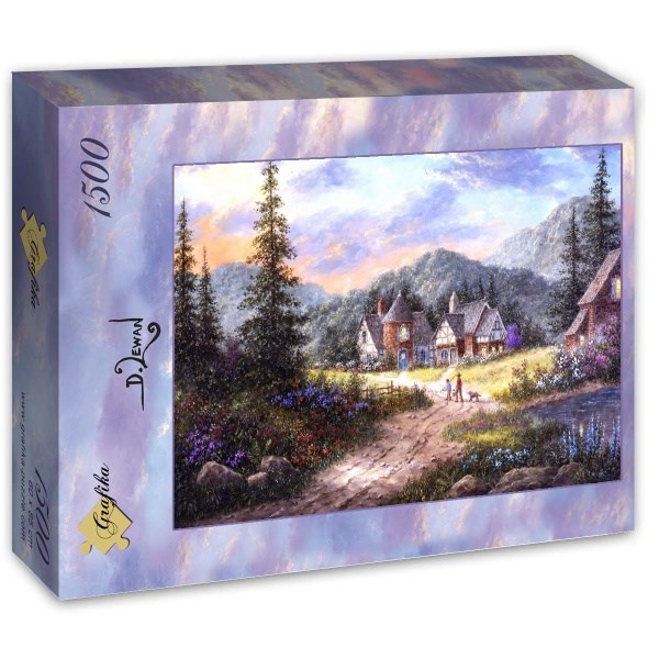 Grafika (T-00499) - Dennis Lewan: "Hills Of Bavaria" - 1500 brikker puslespil