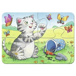 Ravensburger (06951) - "Cute Pets" - 2 4 6 8 brikker puslespil