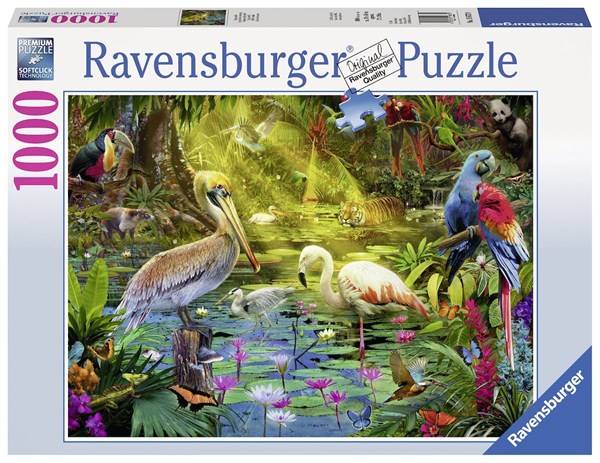 Ravensburger (19673) - "Bird Paradise" - 1000 brikker puslespil